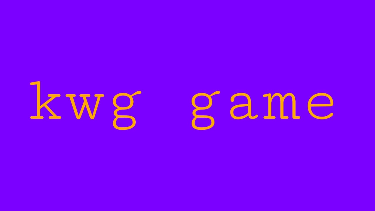 Welcome to kwg game 